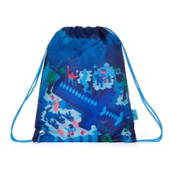Školní sáček na tělocvik Bagmaster SHOES PRIM 22 D - modrý