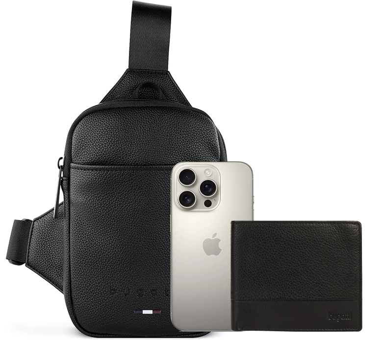 Bugatti Rico Mini Crossbody Bag – pánská taštička přes rameno v kompaktním formátu A6 49471001