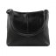 Giglio leather Dámská kožená kabelka přes rameno 095 černá