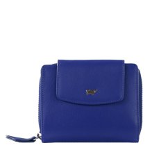 Joy Dámská peněženka z hladké kůže s RFID ochranou – střední velikost 41353-294-046 indigo violet modrá