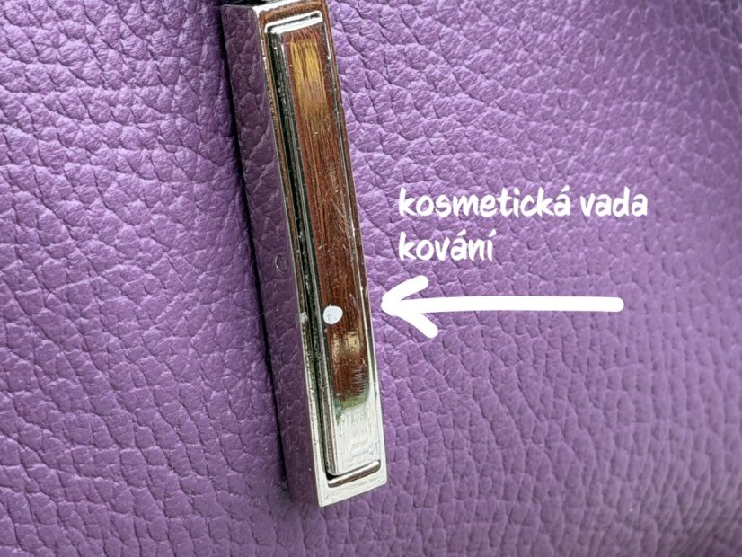 Dámská kožená crossbody kabelka 5085 fialová - 2. jakost