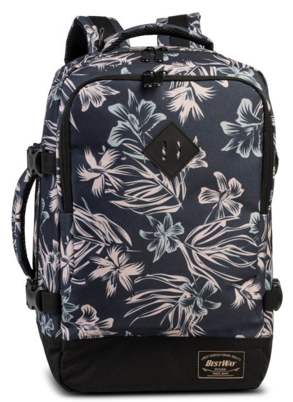 Bestway Cabin pro Small 20 L 40290-5016 tmavě modrý/natur  batoh do letadla 40 x 25 x 20 cm