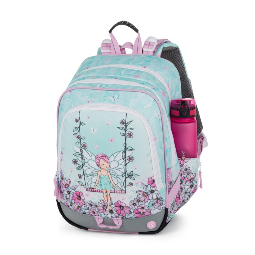 Bagmaster ALFA 25 A velký školní set pro prvňáčky – víla (batoh + penál + sáček + lahev + box)