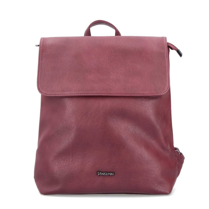Tangerin Dámský elegantní koženkový batoh do města 8009 bordó