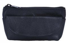 Kožená klíčenka 619-0369 černá