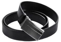 Penny Belts Pánský černý kožený pásek do kalhot společenský 30-020-1PS-60
