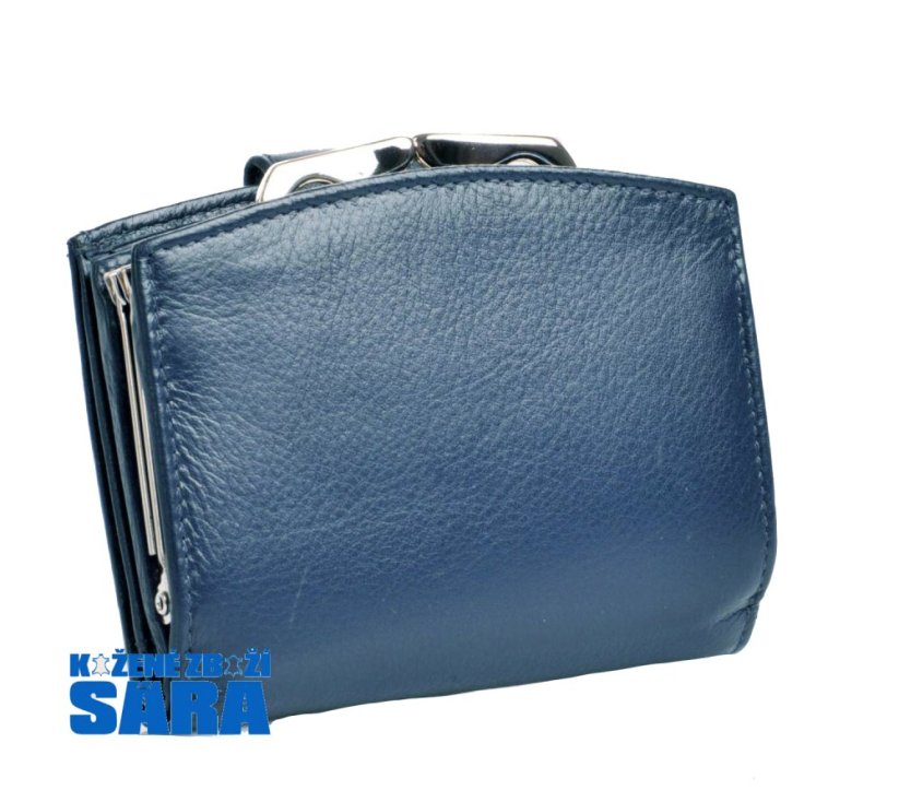 Arwel dámská kožená peněženka s rámečkem 511-4357 modrá