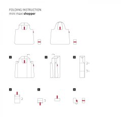 Reisenthel Mini Maxi shopper AT0002 červená skládací nákupní taška