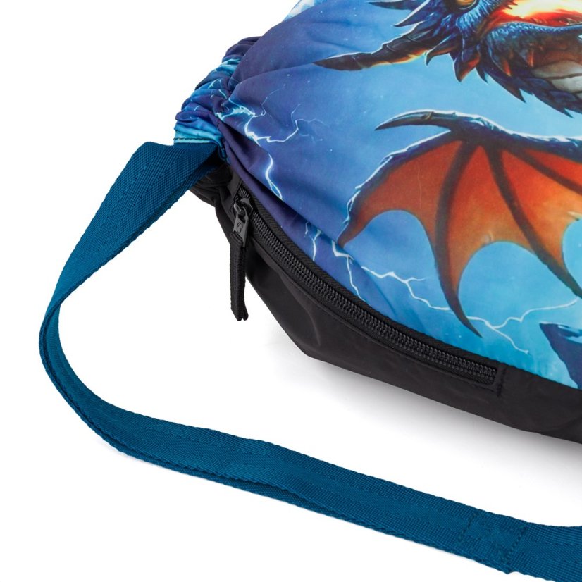 Bagmaster Malý školní set LUMI 26 D batoh, sáček a penál - drak, lehký ergonomický set pro prvňáčky