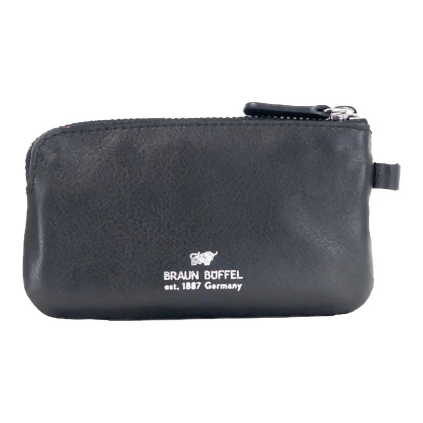 Braun Büffel Golf M slim kožená klíčenka 90000-510-010 černá