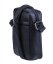 New bags leather - Pánská kožená taštička přes rameno černá LB-254