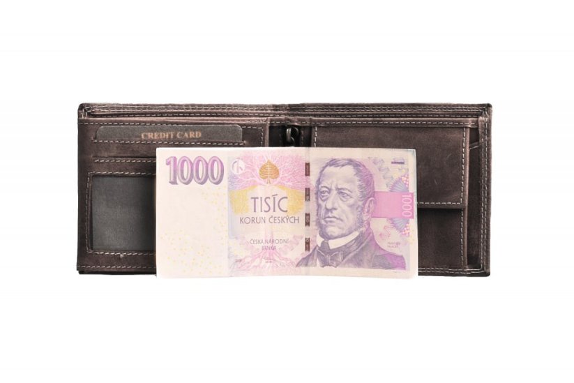 Peněženka Neus HTW-103 hnědá RFID