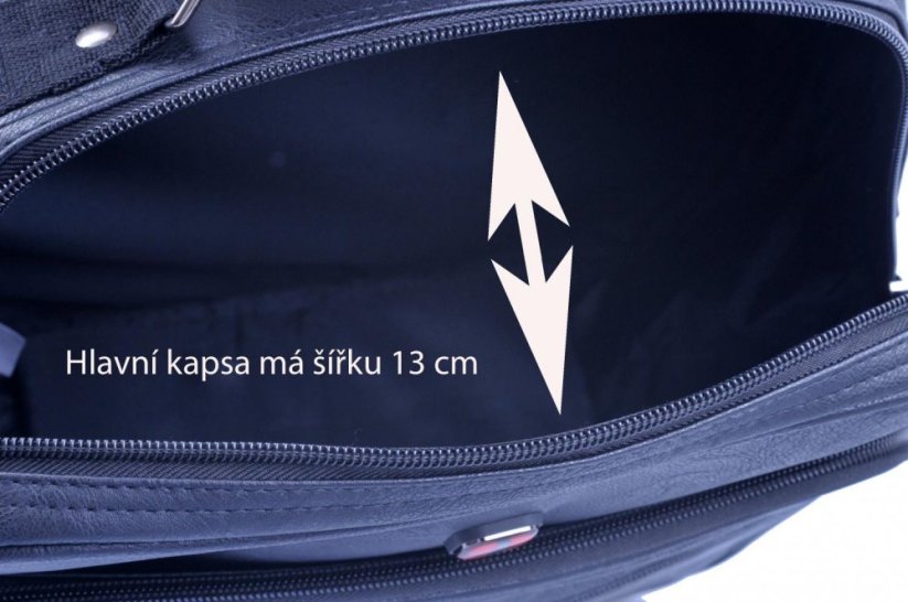 Pánská taška do práce černá ME-5097 PU