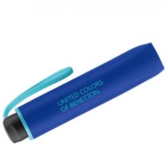 Skládací deštník Benetton Super Mini dazzling blue 56308 modrý