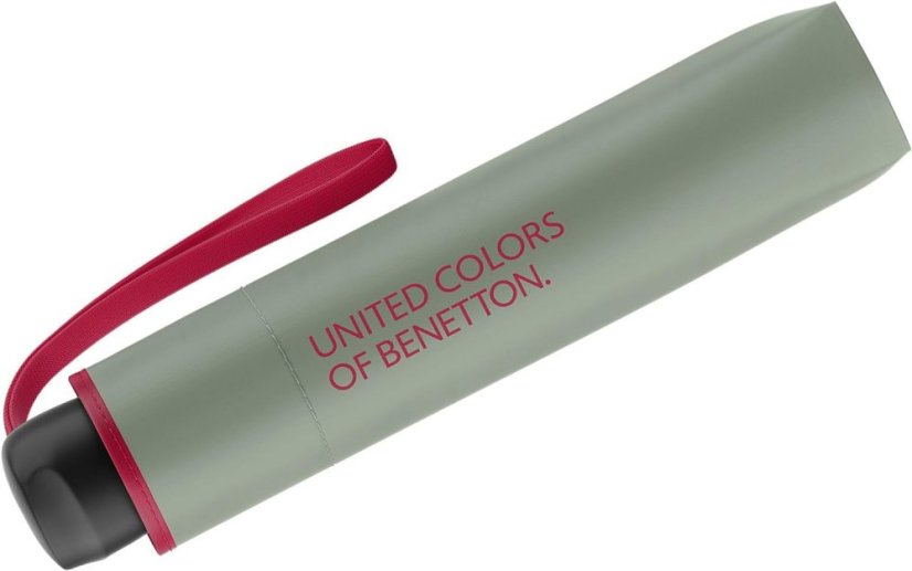 Skládací deštník Benetton Super Mini iceberg green 56286 zelený