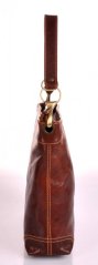 Giglio leather velká kožená kabelka 307 hnědá