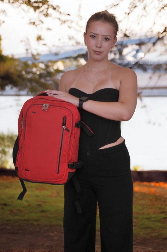 American Tourister CLOUDRIDER S Kabinový batoh 40 cm Astral Red 24 l – 158735-0424