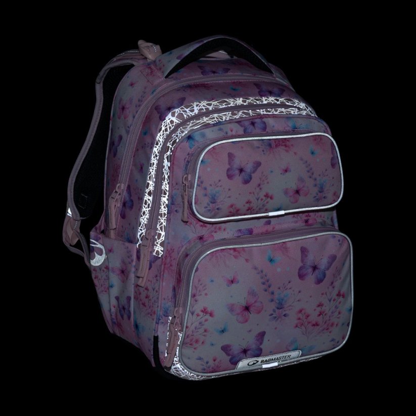Bagmaster Dopi 25 A školní batoh – motýlci