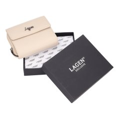 Lagen dámská malá kožená peněženka LG003 béžová