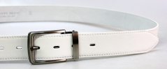 Kožený bílý pásek  35-020-2-00