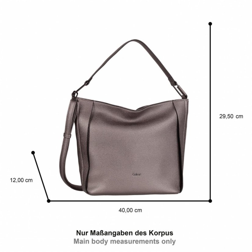 Gabor Dámská kabelka Brianne Hobo Bag M Brianne 12082 hnědá