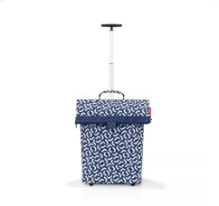 Moderní nákupní taška na kolečkách TROLLEY M signature navy NT4073