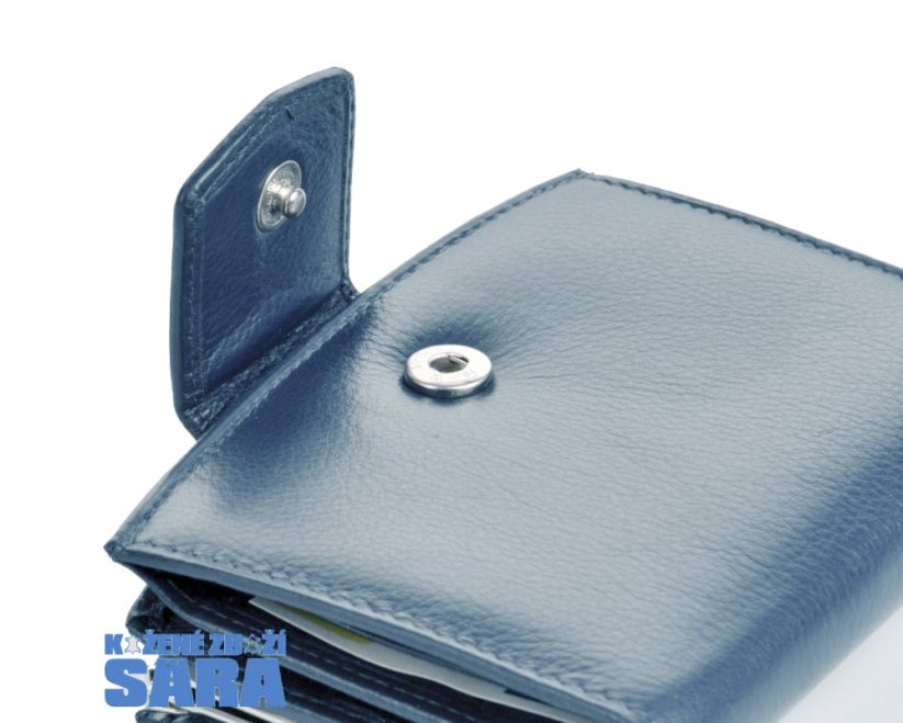 Arwel dámská kožená peněženka s rámečkem 511-4357 modrá