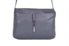 MaxFly Dámská kožená crossbody kabelka 5085 šedá