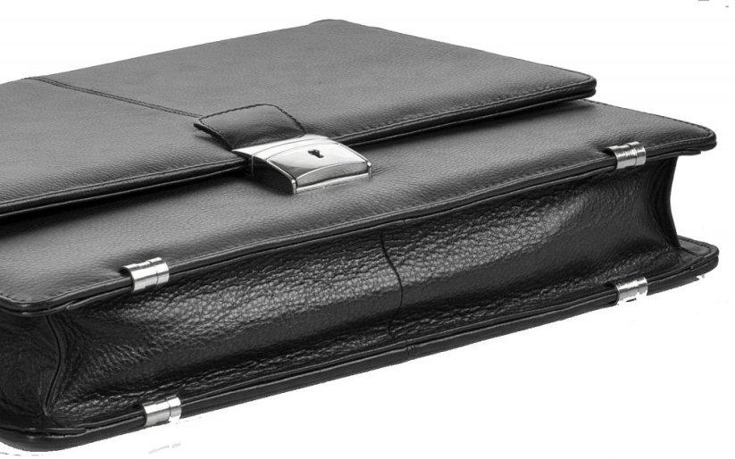 Arwel Pánská kožená úzká aktovka 6003 černá Carson