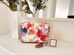 MaxFly dámská kožená kabelka crossbody 52321 červená