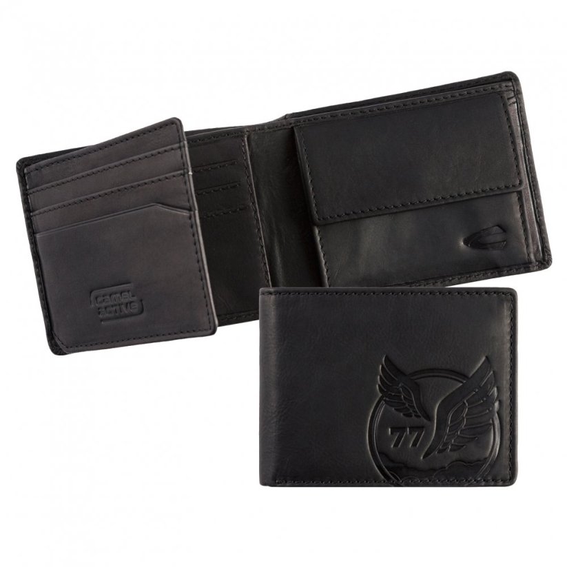 Camel Active Malá pánská kožená peněženka černá 280-701-60 RFID SAFE