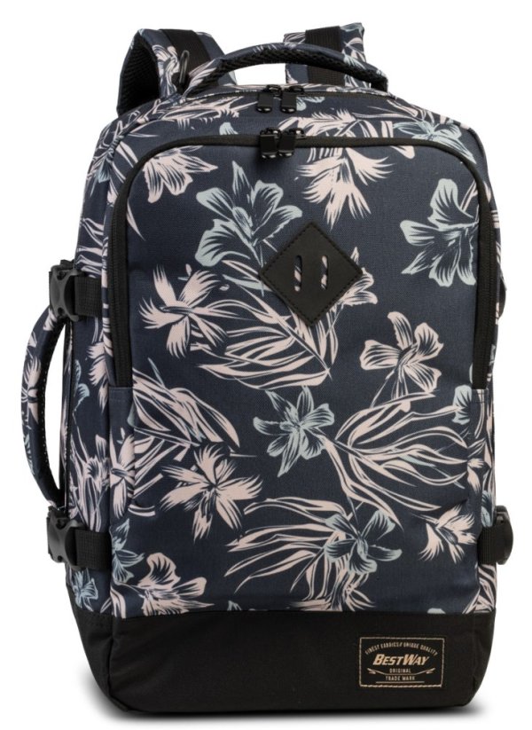 Bestway Cabin pro Small 20 L 40290-5016 tmavě modrý/natur  batoh do letadla 40 x 25 x 20 cm
