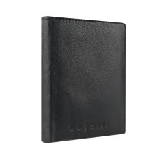 Pánská kožená peněženka Bugatti Punto na výšku 49131201 černá