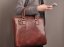 Giglio leather Dámská kožená crossbody aktovka 3920 hnědá