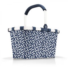 Moderní nákupní košík Carrybag signature navy BK4073