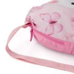 Bagmaster Dívčí školní sáček na tělocvik Bílá kočička Dopi 26 A