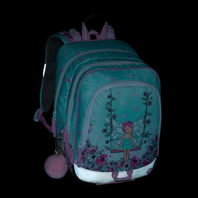 Bagmaster ALFA 25 A velký školní set pro prvňáčky – víla (batoh + penál + sáček + lahev + box)
