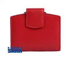 Dámská kožená peněženka s rámečkem 511-4357 červená