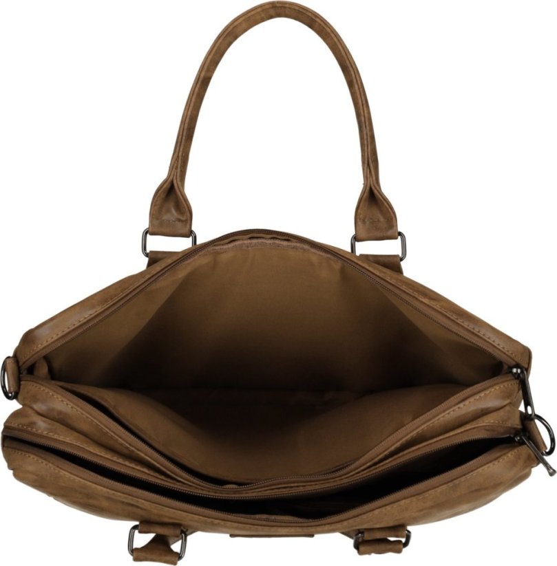 Aktovka  Enrico Benetti  Rotterdam laptop bag 15 inch 66691-010 světle hnědá