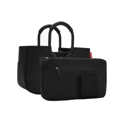 Nákupní taška Reisenthel Loopshopper M Frame Black/Black OS7040 – 12 l s organizérem