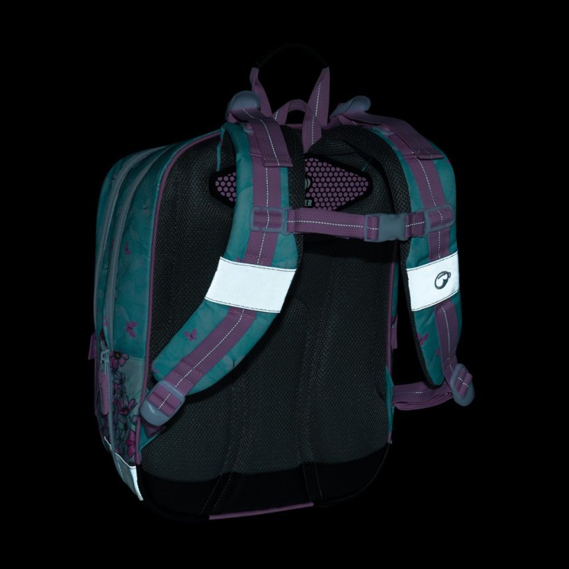 Bagmaster ALFA 25 A velký školní set pro prvňáčky – víla (batoh + penál + sáček + lahev + box)