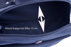 Pánská taška do práce černá ME-5097
