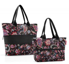 Elegantní nákupní kabelka Shopper e1 paisley black RJ7064