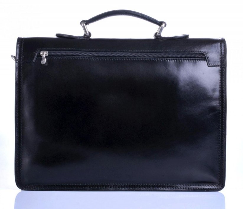 Kožená aktovka 904 černá