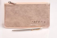 Kožená kosmetická etue 611-0023 Rose gold