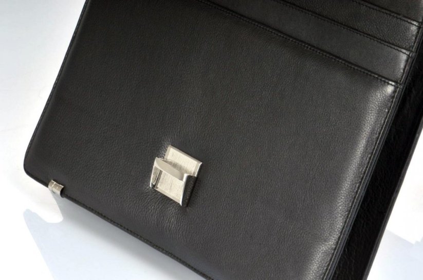 Arwel Pánská kožená úzká aktovka 6003 černá Carson