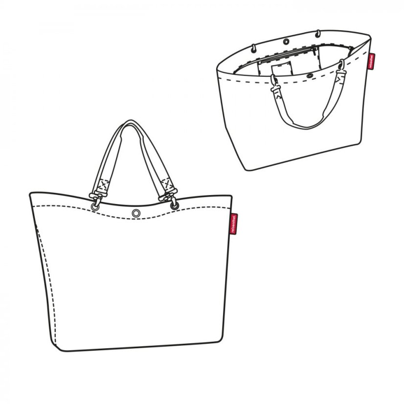 Velká taška Reisenthel shopper XL twist silver ZU7052
