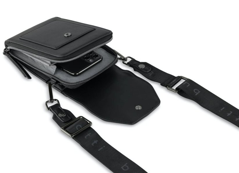 Bugatti Almata Mobile Purse Bag – elegantní dámská crossbody taška na smartphone 49665301 černá