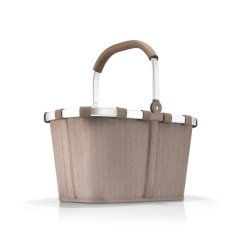 Reisenthel Nákupní koš Carrybag Frame Herringbone Mokka – 22 l, BK6054