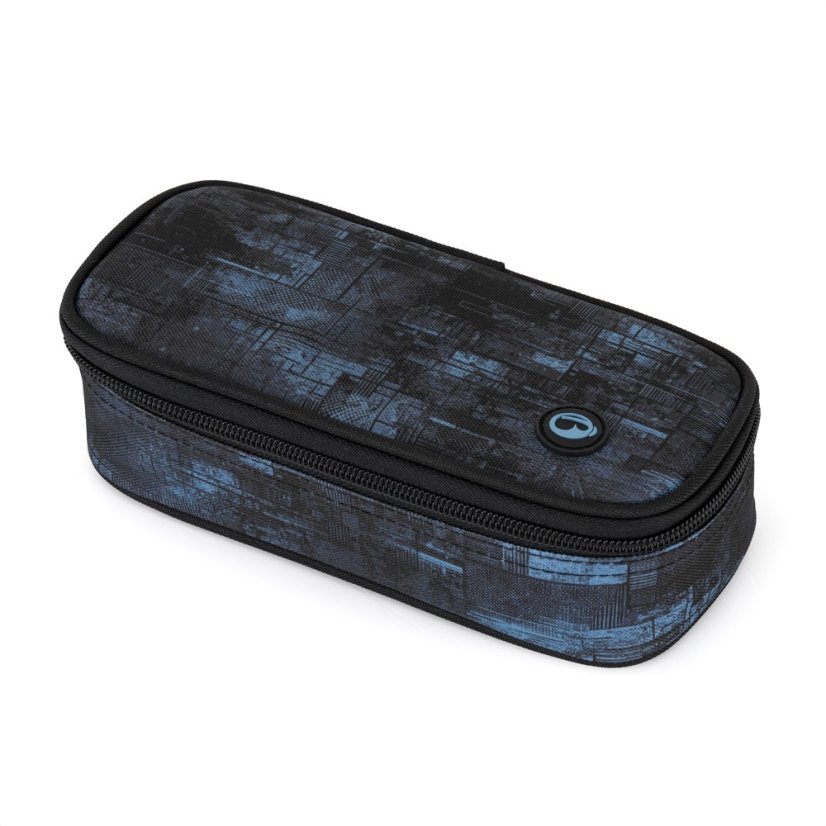 Studentský set BAG 25 B – černo-modrý batoh + penál